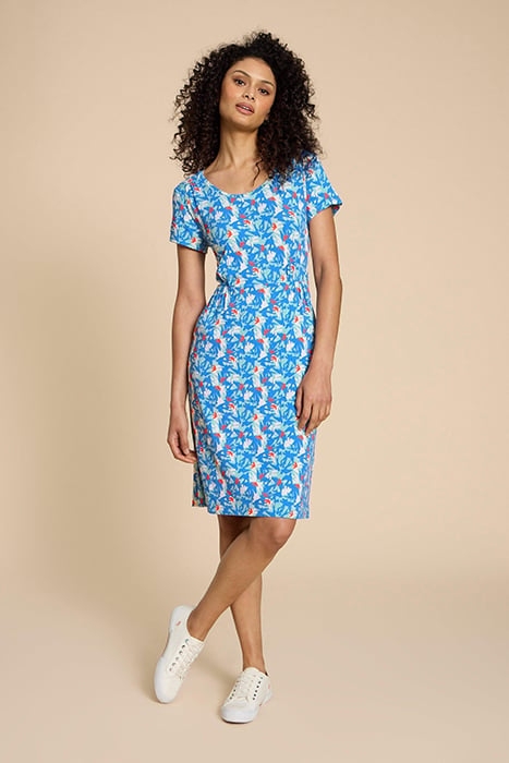 TALLIE ECO VERO JERSEY DRE TEAL PRINTED 1
