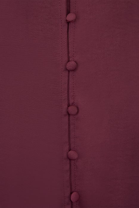 SLEEVELESS BUTTON FRONT BLOUSE BURGUNDY 6
