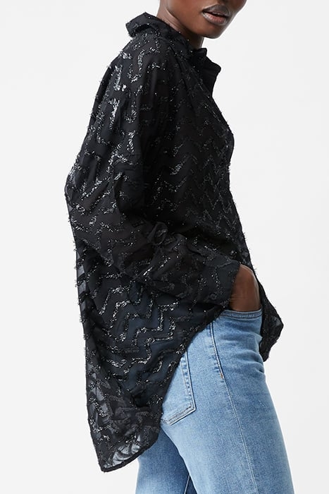 LUREX GEORGETTE LS POPOVER BLACK 3