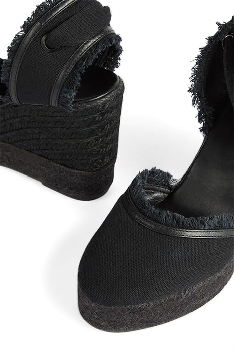 SOFIA FRAYED ESPADRILLES BLACK 4