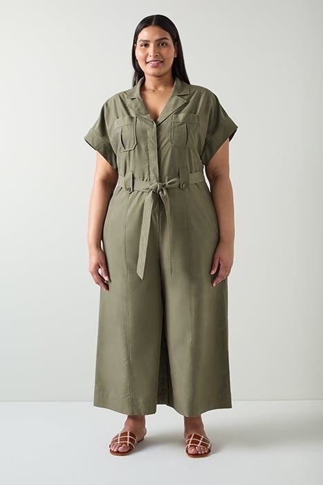 ISLA UTILITY JUMPSUIT KHAKI 1
