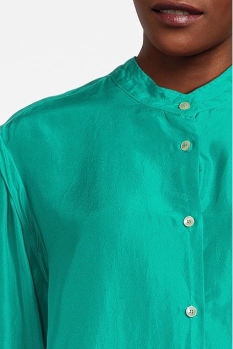 SILK HABOTAY OVERSIZED SHIRT SEAFOAM 5