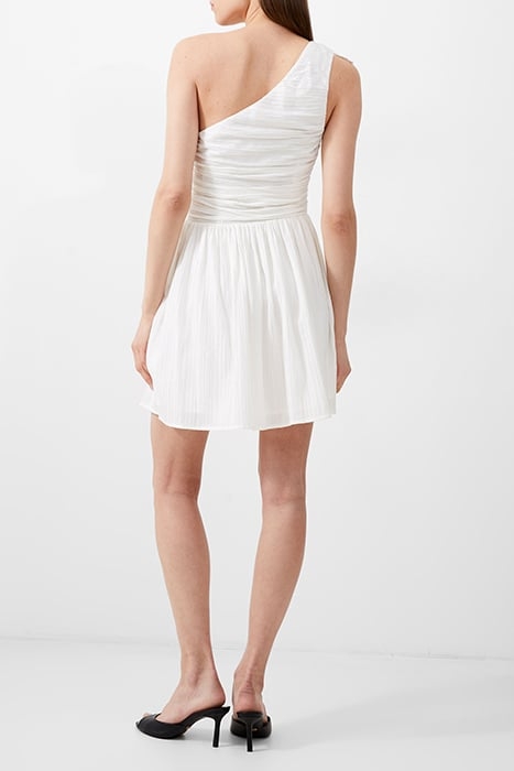 BONNY PLEATED RUFFLE DRESS WHITE 3