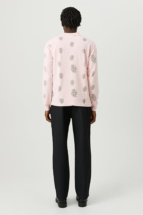 ROBERT LONG-SLEEVED POLO SHIRT PINK MULTI 6