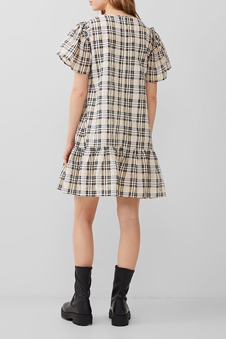 IVY CHECK DRESS BLACK 2