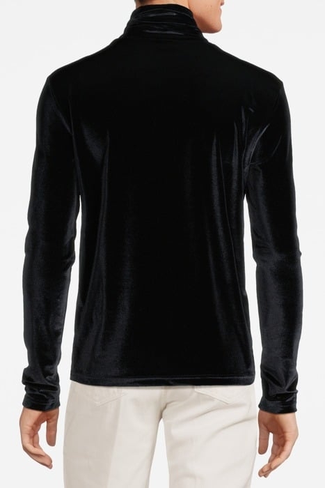 VELVET ROLLERNECK TOP BLACK 2