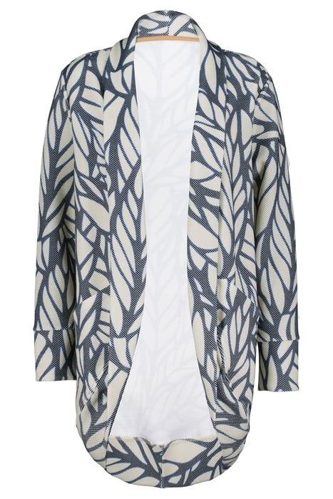 LOOSE VEST GLORY PRINT DARKBLUE WITH LUSH PRINT 1