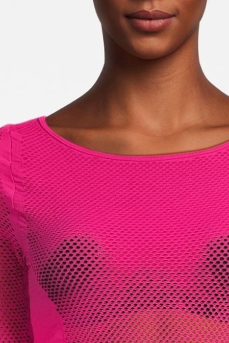 MESH LAYER TOP HOT PINK 4