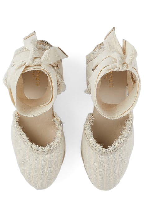 SOFIA FRAYED ESPADRILLES ECRU 3