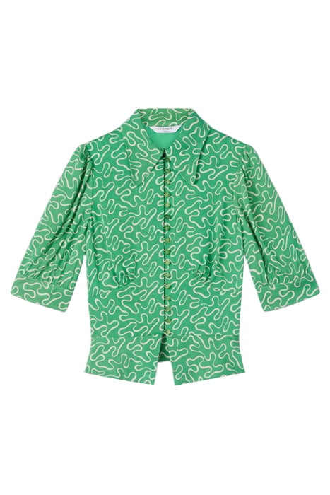 ELSIE SPOT BUTTON-DOWN SHIRT MULTICOLOR 4