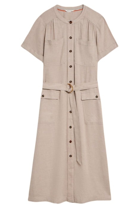 HAZEL LINEN BLEND SHIRT DRE LIGHT NATURAL 2