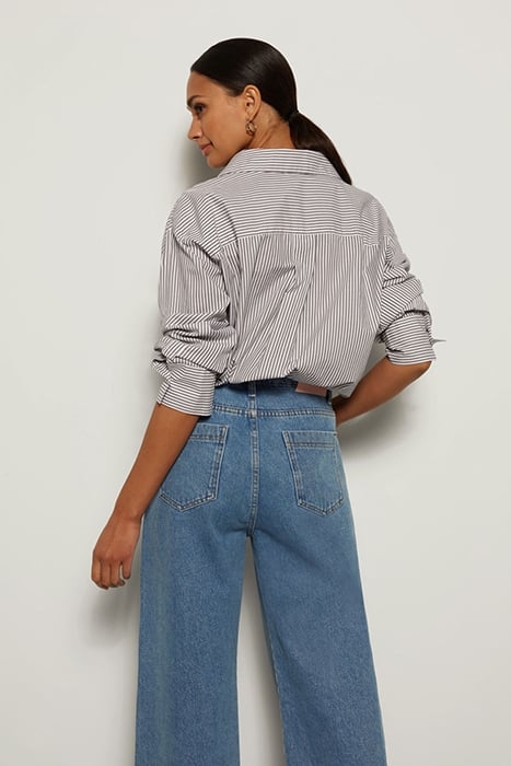 STAR WIDE LEG DENIM PANTS MID-BLUE-VINTAGE 4