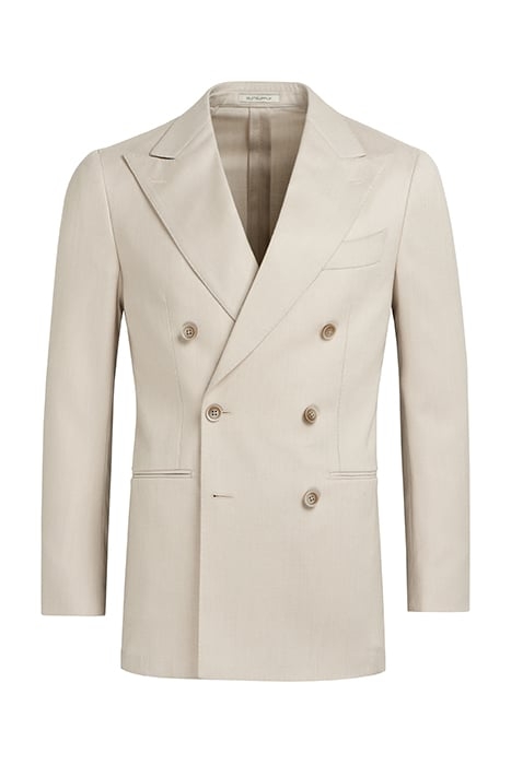 LIGHT BROWN TAILORED FIT HAVANA BLAZER LIGHT BROWN 4