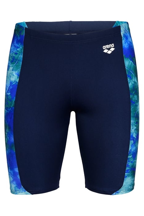 MEN'S SWIM JAMMER ALLOVER NAVY-NEON BLUE MULTI 4