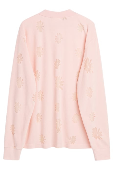 ROBERT LONG-SLEEVED POLO SHIRT PINK MULTI 2