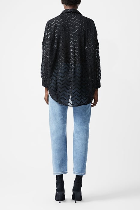 LUREX GEORGETTE LS POPOVER BLACK 2