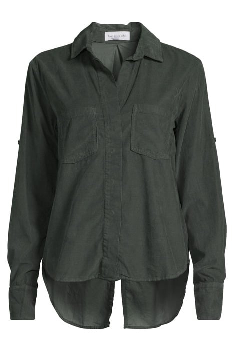 SPLIT BACK BUTTON DOWN GREEN GABLE 3