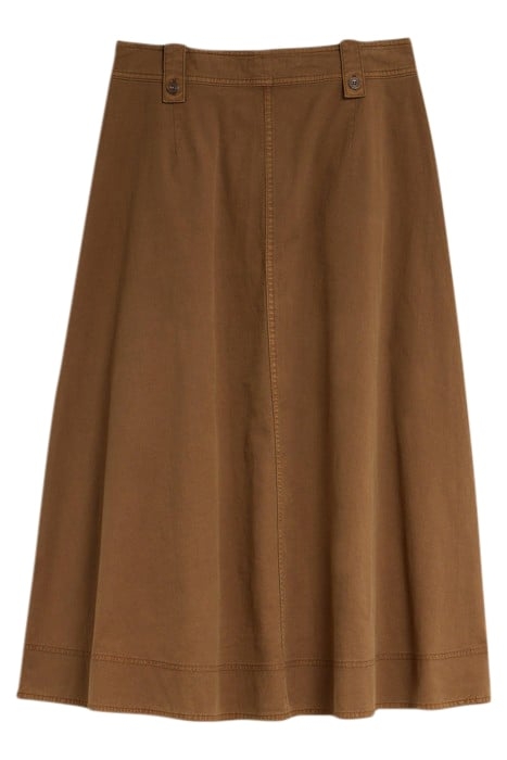 TARA CHINO SKIRT MID TAN 3
