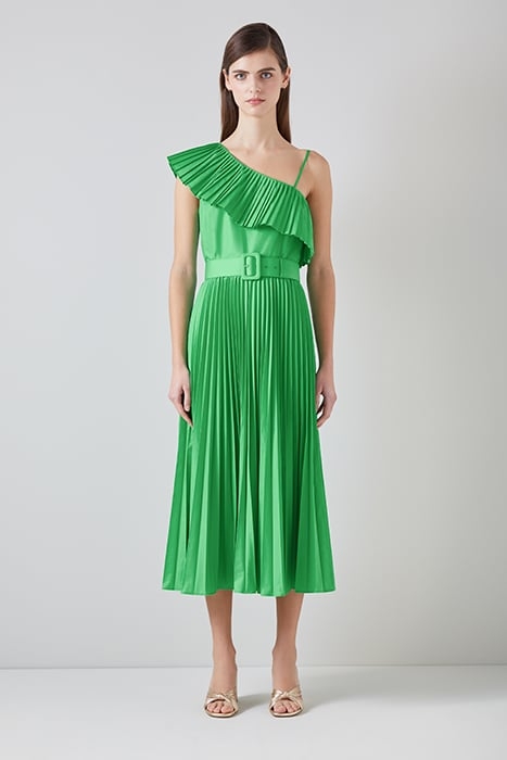 JOSEPHINE COTTON MIDI DRESS GREEN 1