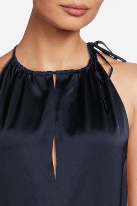 BELTED SATIN JUMPSUIT NIGHT SKY 4