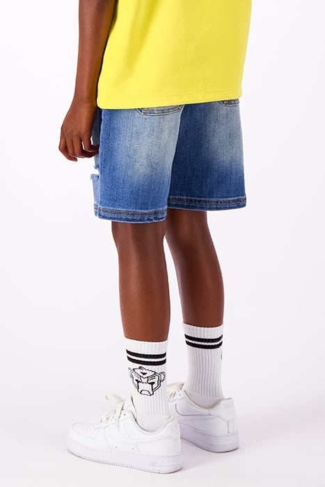 JR. STRAIGHT FIT DENIM SHORTS BLUE 2