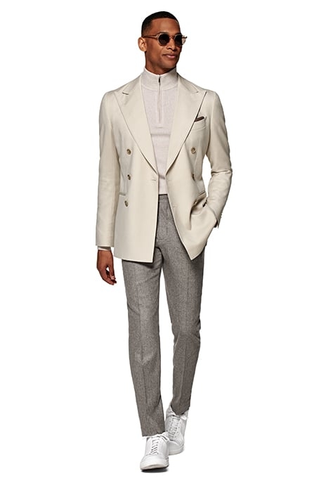 LIGHT BROWN TAILORED FIT HAVANA BLAZER LIGHT BROWN 3