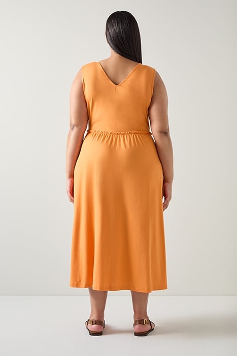 CLAUD MIDI MIDI DRESS BURNT ORANGE 2