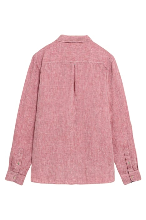 PEMBROKE LINEN SHIRT MID RED 3