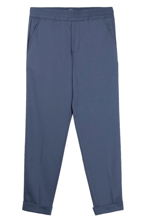 M. TERRY CROPPED TROUSER BLUE GREY 1