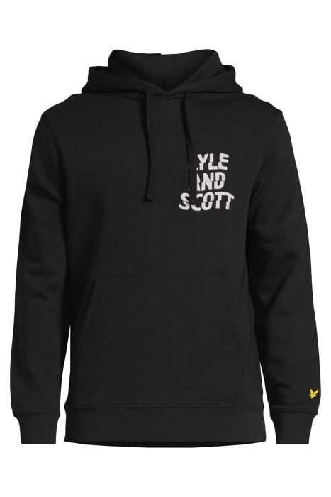 RIPPLE LOGO HOODIE JET BLACK 3