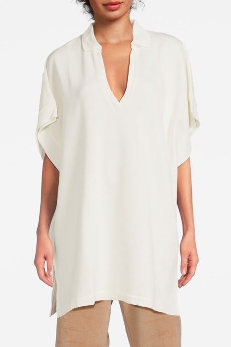 FELPA PONCHO WHITE CHAL 1