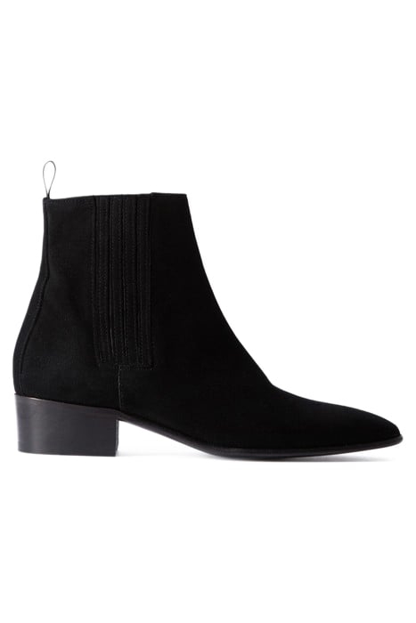 BOTTINES CHELSEA EN DAIM BLACK 1