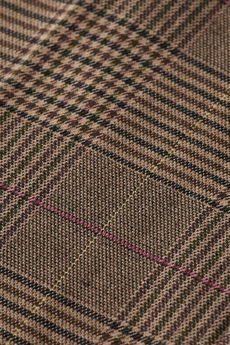 SEASONAL - SLIM TAPERED YARN-DYED CHECK CHINO TAUPE CHECK 8