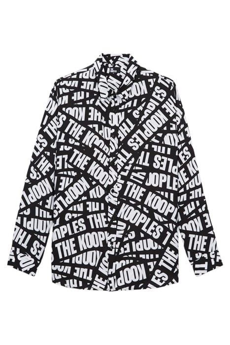 CHEMISE A MANCHES LONGUES COL CLASSIQUE BLACK WHITE 1