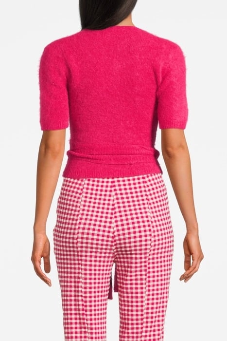 BRUSHED ALPACA WRAP BLOUSE LOVE POTION 2