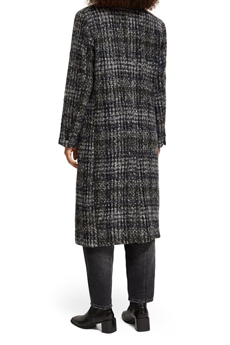 DOUBLE BREASTED COAT IN A BLUE CHECK NIGHT 3