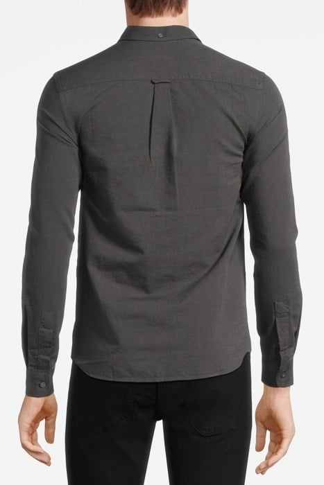 REGULAR FIT LIGHT WEIGHT OXFORD SHIRT GUNMETAL/JET BLACK 2