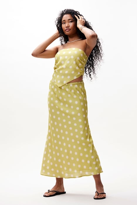 FLUID STRAP SKIRT PALM 1