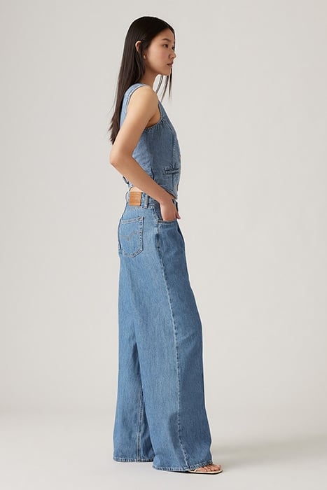 BAGGY FLARED JEANS BLUE 4