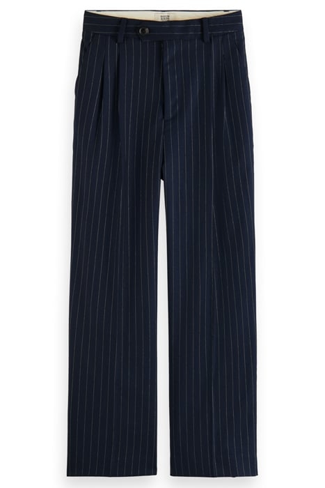 FRONT PLEAT PINSTRIPE BOYFRIEND PANT NIGHT PINSTRIPE 4