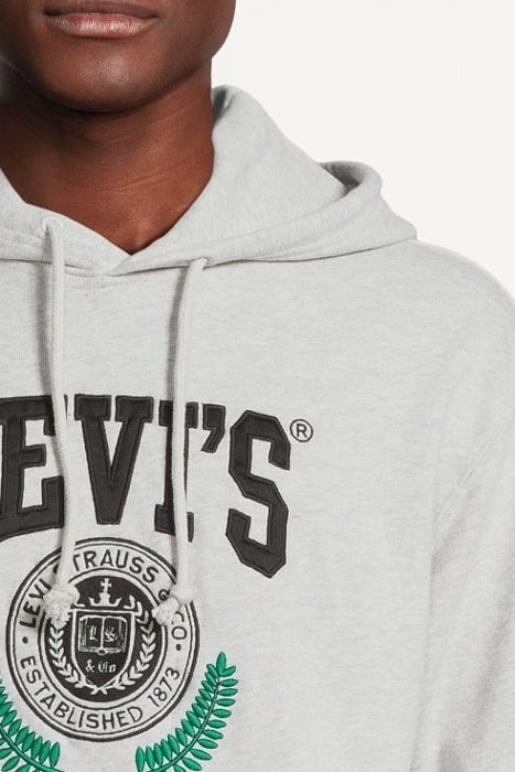 RELAXED JEANS HOODIE WHITE 4