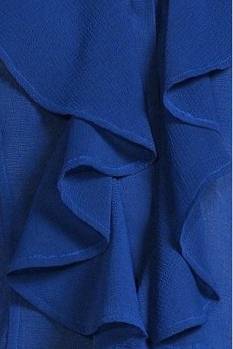 CHIFFON RUFFLE SHIRT SODALITE BLUE 5