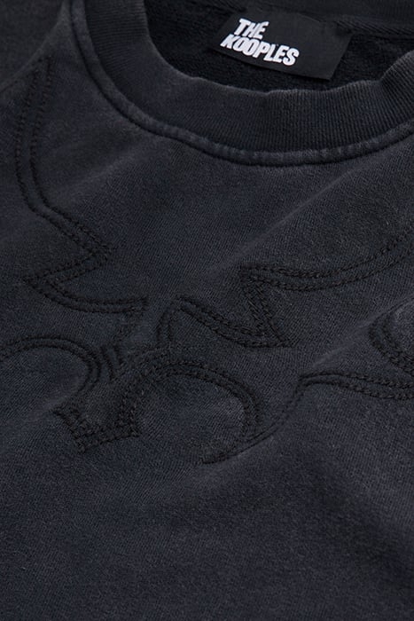 SWEAT WESTERN BLACK WASHED 5