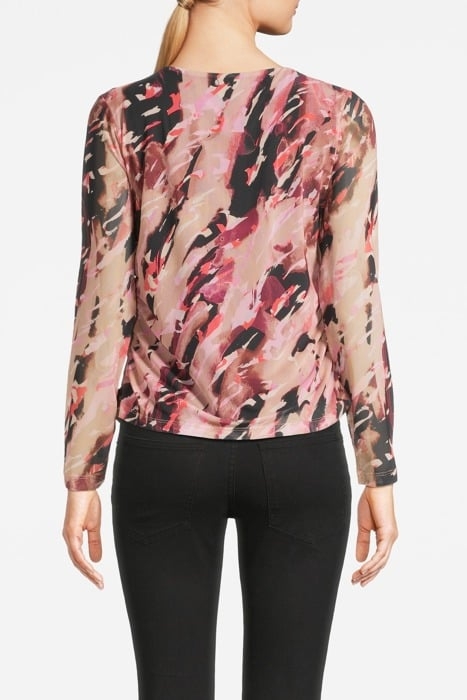 COMMA T-SHIRTS BROWN AOP 2