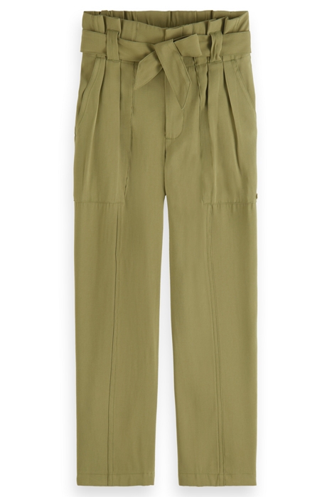 GIRLS HIGH-RISE PAPER BAG PANTS MILITARY 4