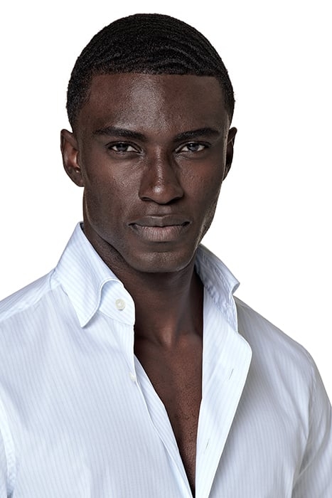 BLUE STRIPED POPLIN SLIM FIT SHIRT BLUE 6