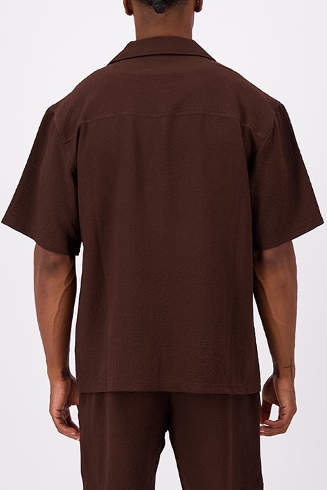 MONO RELAX SHIRT BROWN 2