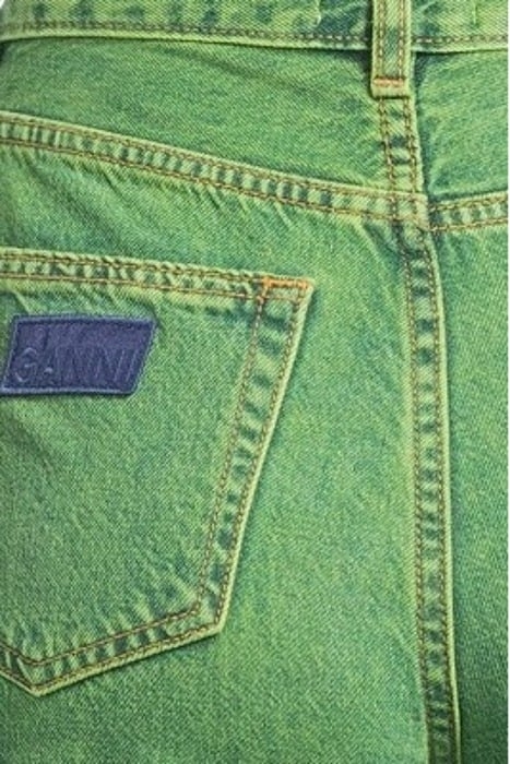 OVERDYED BLEACH DENIM MAGNY LIME PUNCH 5
