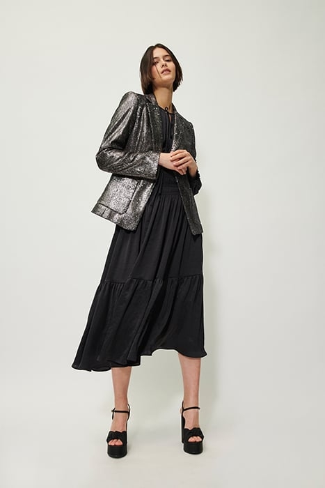 FLOUNCE DRESS BLACK 3