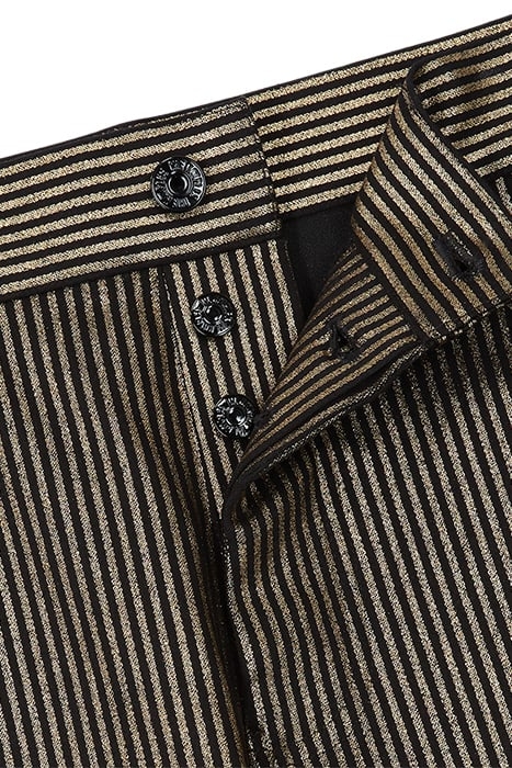 JEAN SLIM RAYURE DORE BLACK / GOLD 2